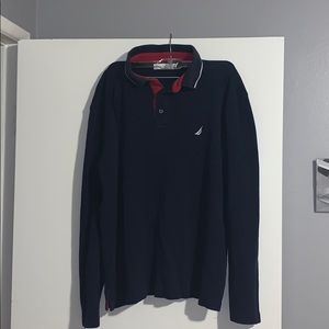 Nautica long sleeve polo shirt